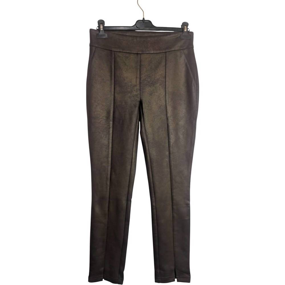 NEW RENUAR women's leatherette pants in brown